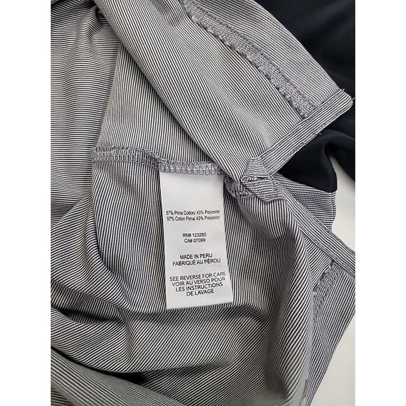 Travis Mathew Golf Polo Shirt Men's XL Black Gray Color Block Short Sleeve - Picture 4 of 9